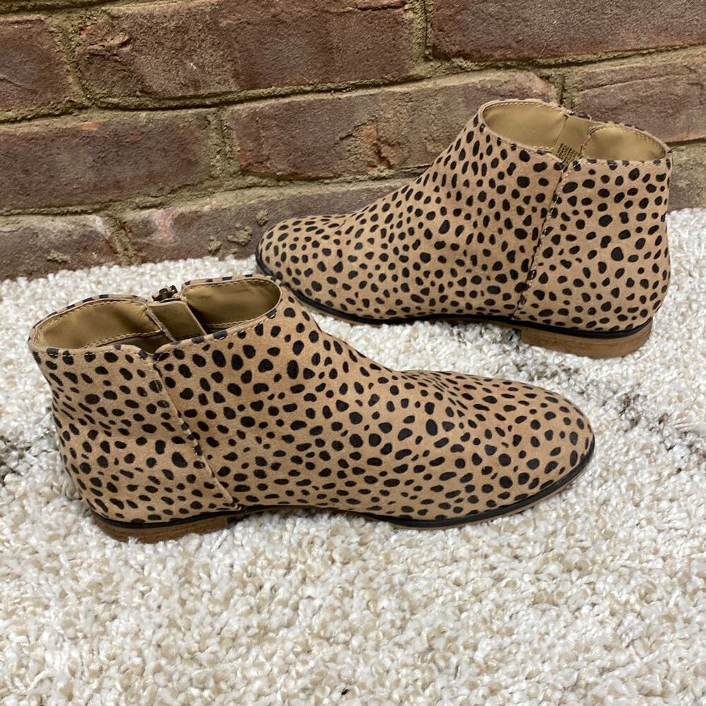 Cat & Jack Leopard Booties Size 5 - Picture 5 of 9